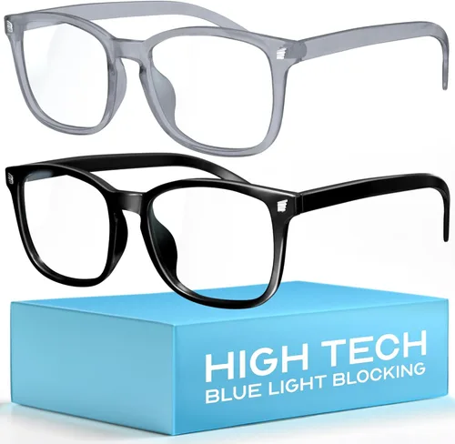 Vista 12 de Livho Gafas de Luz Azul de Alta Tecnología - Gafas de Computadora con Bloqueo Avanzado de Luz Azul - Protección contra la Fatiga Visual y UV