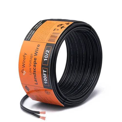Vista 9 de Wirefy Cable de paisaje de bajo voltaje 10/2 de 200 pies Cable de iluminación de paisaje de bajo voltaje Cobre puro Entierro directo al aire