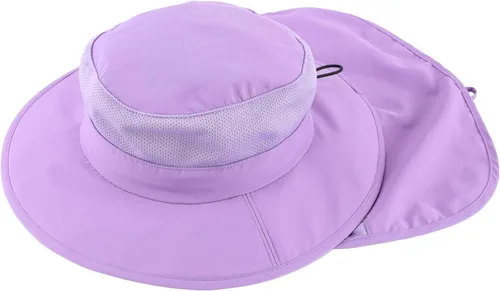 Vista 12 de Home Prefer Sombrero de sol para niños al aire libre UPF50+ Sombrero de pesca de ala ancha con solapa para el cuello