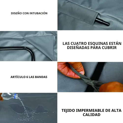 Vista 4 de Toldo de repuesto para silla columpio de patio al aire libre, cubierta de toldo de 3 plazas, impermeable, resistente al viento, anti-UV, resistente