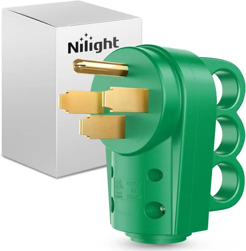 Vista 16 de Nilight Enchufe de repuesto para autocaravana de 50 amperios, 125/250 voltios, macho con mango ETL listado NEMA 14-50P para caravana, autocaravana