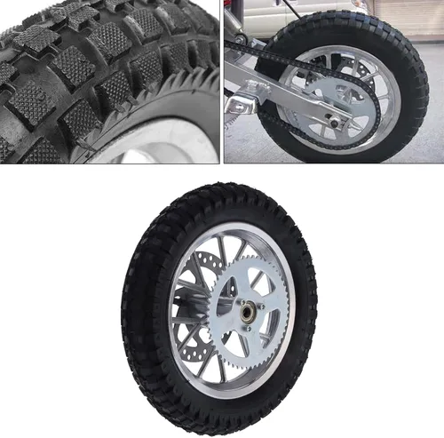 Vista 9 de Neumático de llanta trasera de 12.5 x 2.75 pulgadas con conjunto de rodamientos de 0.47 pulgadas, rueda trasera para mini moto todoterreno de 2