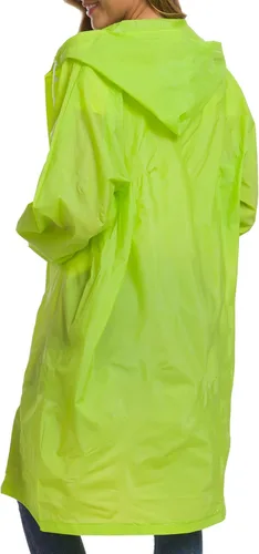 Vista 2 de Besshopie - Impermeable reutilizable, poncho para la lluvia de EVA, unisex, para hombres y mujeres, capa larga para la lluvia