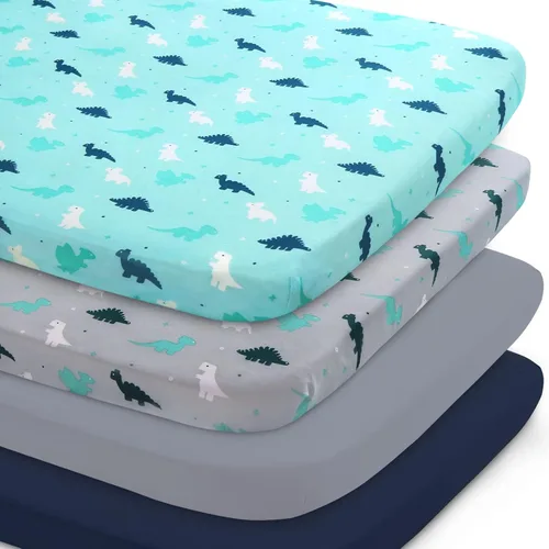 Vista 12 de Funda para Cambiador para Niñas Paquete de 4, Funda para Mesa Cambiadora Cómoda y Transpirable para Almohadillas de Mesa Cambiadora de 32''x16