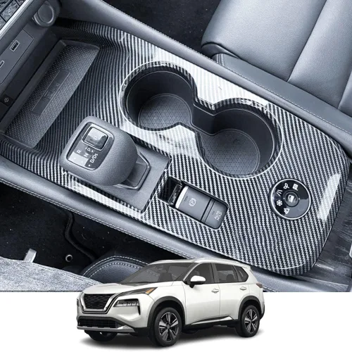 Vista 9 de Kakash Accesorios interiores personalizados para Nissan Rogue 2021 2022 2023, cubierta trasera de ventilación de aire acondicionado, cubierta