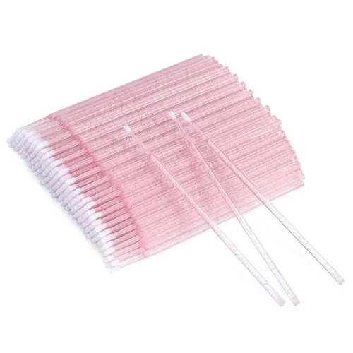 Vista 9 de G2PLUS Micro Hisopos - 100 piezas Hisopos de Algodón para Maquillaje, Aplicadores Desechables Negros Cepillo para Uñas, Delineador de Ojos