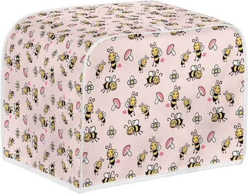 Vista 13 de Dolyues Cubierta para tostadora con estampado de pollo, 4 rebanadas, cubiertas para electrodomésticos pequeños de cocina, protección contra el polvo