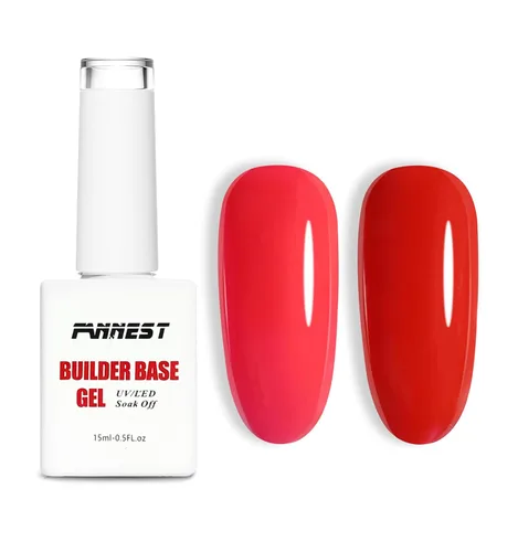 Vista 26 de Kit de Gel Constructor Gel Base de Goma Esmalte de Uñas, 15ml*2pcs (0.51 fl oz x 2 piezas) Para Engrosamiento de Uñas, Extensión de Fortalecimiento