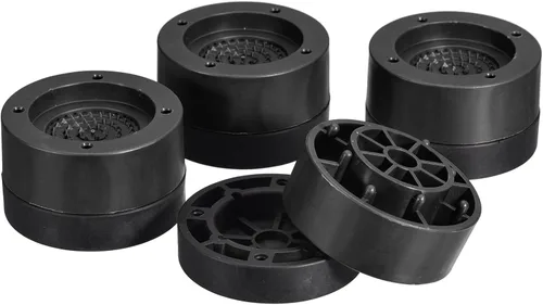 Vista 18 de uxcell Juego de 4 elevadores redondos para muebles, altura de 1.38 pulgadas, elevadores de cama ajustables para marco de cama, mesa, escritorio