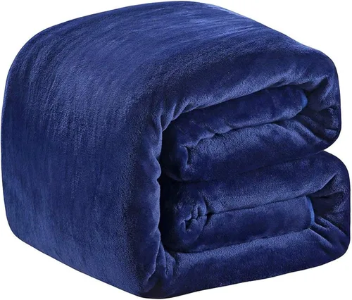 Richave - Manta de forro polar para todas las estaciones, 12.35 onzas/m², ultraligera y anti-estática, para cama, extra suave, tela cepillada, manta