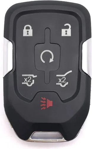 Vista 6 de Funda de repuesto para llavero de 5 botones para Chevy Silverado 1500 2500HD 3500HD GMC Sierra sin llave