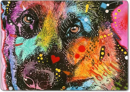 Vista 2 de Head Case Designs Officially Licensed Dean Russo Pastor Alemán Animals Vinyl Sticker Skin Decal Cover Compatible with Microsoft Surface Pro 4/5/6