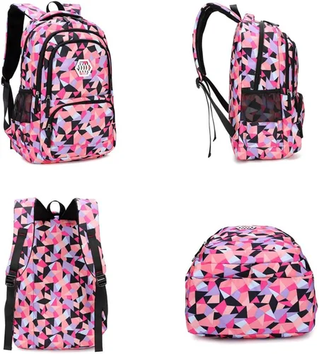 Vista 3 de Kids School Bag with Lunch Bag and Pencil Case Elementary School Backpacks for Teen Girls 3 in 1 Backpack Sets