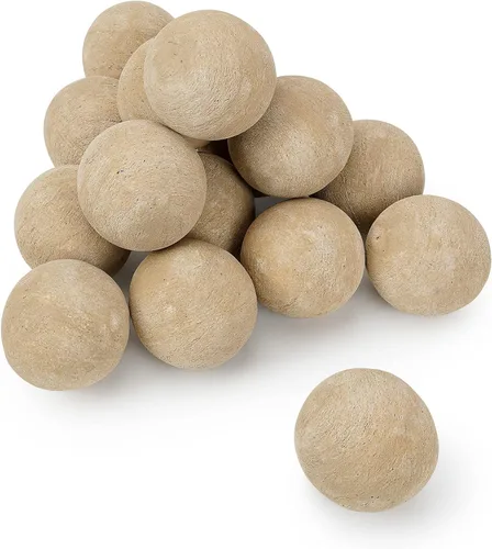 Vista 18 de Stanbroil - Bolas de cerámica de 5" redondas para hoguera, cuenco de fuego y chimenea - Juego de 6, Beige