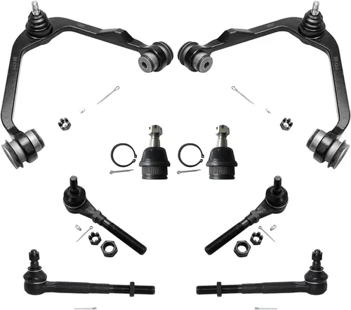 Vista 200 de Detroit Axle - Kit de brazos de control delanteros de 8 piezas para Chevy Trailblazer EXT GMC Envoy XL XUV Buick Rainier Isuzu Ascender, brazos
