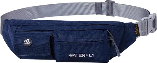Vista 14 de Waterfly - Cangurera delgada de poliéster suave, resistente al agua, para hombre y mujer, para exteriores, correr, escalar, llevar iPhone 5 6 Plus
