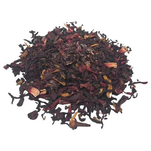 Vista 2 de Té de infusión de hierbas de especias de hibisco, canela, clavo de olor, anís estrellado (2.47 oz) aroma vigorizante