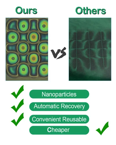 Vista 2 de Película de visión de campo magnético de 4 x 4 pulgadas, pantalla de flujo magnético, detector de patrones magnéticos, enseñanza de proyectos