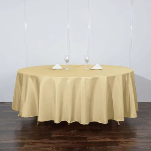 Vista 72 de Efavormart - Mantel redondo de poliéster para banquetes de boda, 90 pulgadas, color marfil