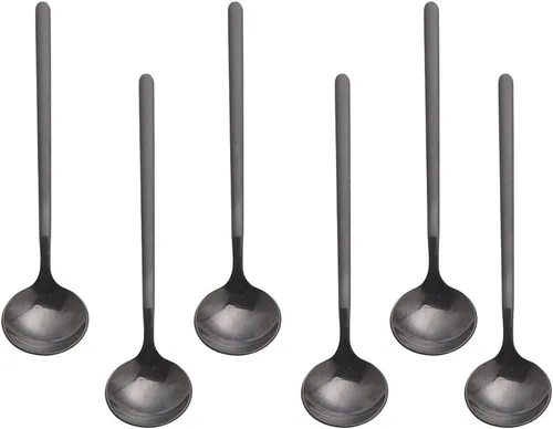 Vista 14 de Sweejar - 6 cucharas de café doradas, cucharas de café de acero inoxidable 18/8, mini cuchara de té Vogue de 5.2 pulgadas, cuchara pequeña agitadora