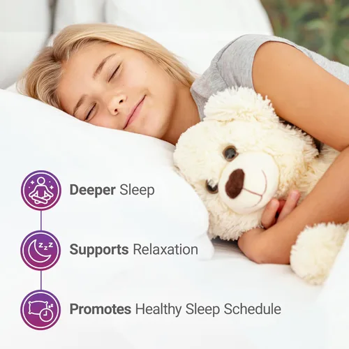 Vista 4 de Nested Naturals Luna Kids - Tabletas de ayuda para dormir para niños mayores de 4 años, ingredientes de origen natural, suplemento suave de hierbas