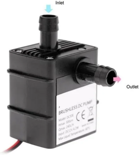 Vista 6 de 12V 4.8W 24V 5.8W 240LH Pump Solar Brushless Motor Circulation Submersible Pumps Ultra Quiet(12V 4.8W)