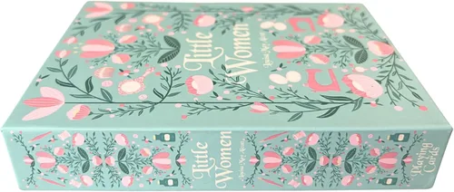 Vista 4 de Steel Mill & Co. Set de cartas de amantes de libros, lindas cartas de juego novedosas para lectores en caja de almacenamiento con tema de libros