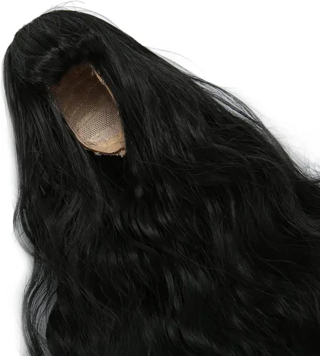 Vista 8 de Zerodis Peluca de muñeca articulada 1/6 peluca de muñeca de larga duración decoración calor para vestir muñecas (negro)