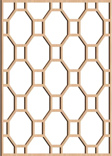 Vista 34 de Pontiac Decorative Fretwork Wood Wall Panels, Extra Small, 7 3/8" W x 7 3/8" H x 1/4" T, Alder