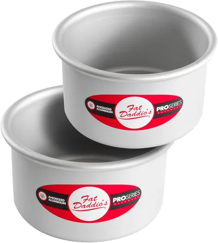 Vista 34 de Fat Daddio's Juego de moldes para pasteles redondos uniformes de aluminio anodizado de 4 niveles, profundidad de 3 pulgadas