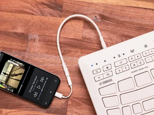 Vista 7 de Yamaha Almohadilla de tambor para dedos – Almohadilla electrónica compacta con sonidos incorporados, USB FGDP-30
