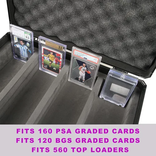 Vista 2 de Estuche para tarjetas deportivas, estuche para tarjetas comerciales, caja de almacenamiento graduada, caja de almacenamiento de tarjetas graduadas