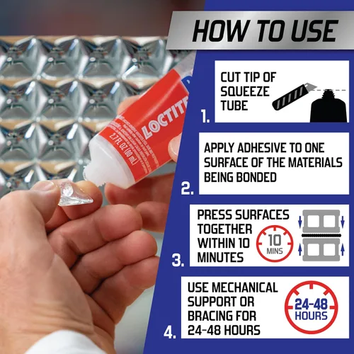 Vista 14 de Loctite Power Grab Ultimate - Adhesivo de construcción transparente, cartucho de 9 onzas líquidas, 1 paquete, pegamento de construcción versátil