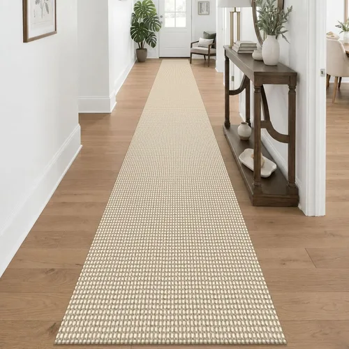 Vista 189 de KOZYFLY - Tapete para puerta de interior, lavable, pequeña, antideslizante, con respaldo de goma, felpudo de algodón para el hogar, color negro