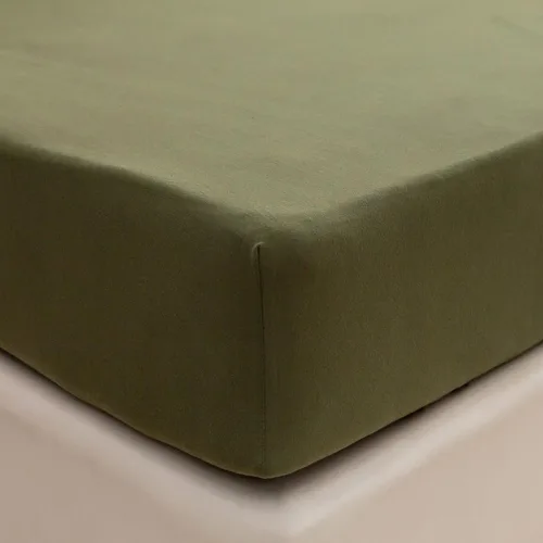 Vista 37 de PURE ERA Sábana bajera ajustable de algodón de punto de jersey (sin sábana encimera ni fundas de almohada), bolsillo extra profundo de hasta 15 a 20
