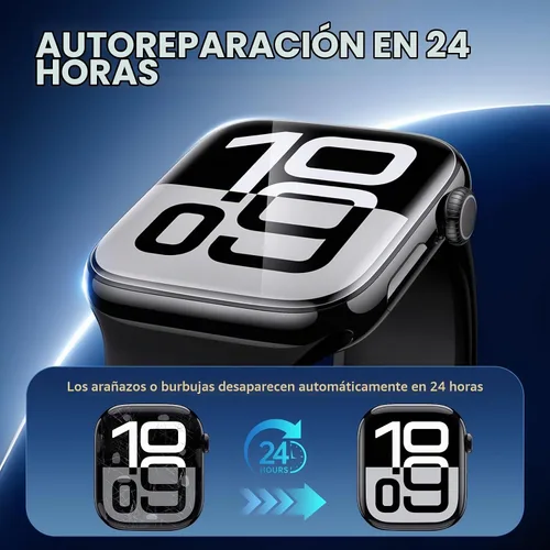 Vista 5 de Misxi 6 unidades Protector de pantalla de TPU suave transparente para Apple Watch Series 3 Series 2 Series 1 38mm, Protector de pantalla de alta
