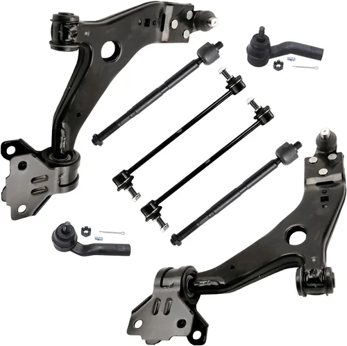 Vista 54 de Detroit Axle - Kit de brazos de control delanteros de 8 piezas para Chevy Trailblazer EXT GMC Envoy XL XUV Buick Rainier Isuzu Ascender, brazos