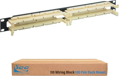 Vista 12 de ICC 110 pies de bloque de cableado, 100 pares de soportes de soporte de Con Pies