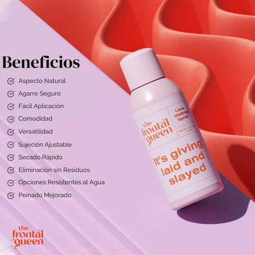 Vista 7 de The Frontal Queen Spray Derretidor de Encaje, Spray Derretidor de Encaje Cenizo para Pelucas de Encaje, Spray Adhesivo de Encaje, Peluca Adhesiva