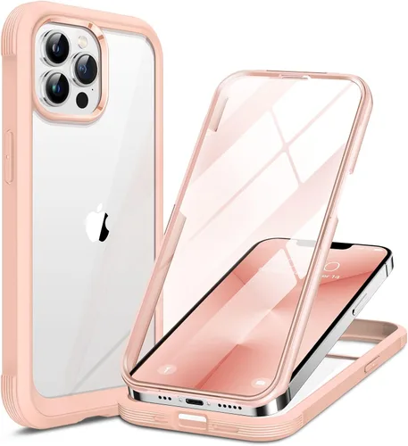 Vista 107 de Miracase Glass Series - Funda para iPhone 11 de 6.1 pulgadas, funda resistente de cuerpo completo mejorado con protector de pantalla de vidrio Negro