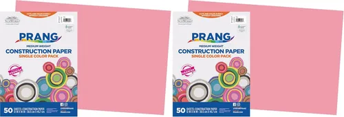 Vista 24 de Prang (anteriormente SunWorks) Papel de construcción, blanco brillante, 12 x 18 pulgadas, 50 hojas
