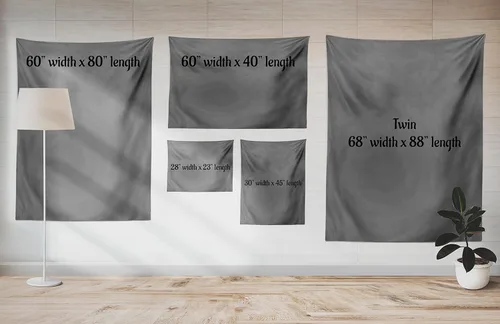 Vista 2 de Ambesonne Guitar Tapestry, Hand Drawn Style Pattern with Musical Instruments Notes Polka Dots Retro, Fabric Wall Hanging Decor for Bedroom Living