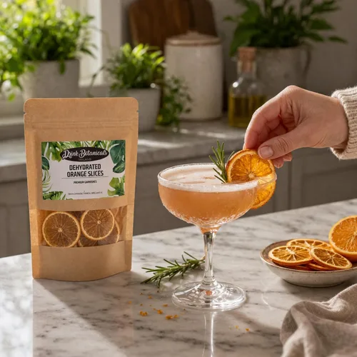 Vista 9 de Rebanadas de naranja deshidratadas en forma de ruedas Aprox. 17+ rebanadas 100% Natural Sin azúcar Sin gluten Ruedas de naranja