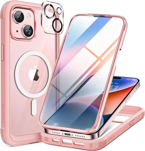 Vista 32 de Miracase Glass Series - Funda para iPhone 11 de 6.1 pulgadas, funda resistente de cuerpo completo mejorado con protector de pantalla de vidrio Negro