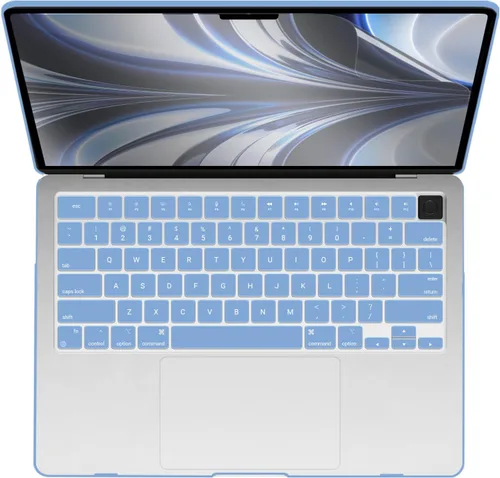 Vista 6 de IBENZER Compatible con MacBook Air 13 pulgadas 2025 2024 2023 2022 Funda M4 A3240 M3 A3113 M2 A2681, Funda Rígida y Cubierta de Teclado y Película