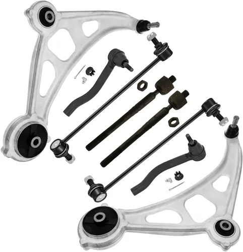 Vista 185 de Detroit Axle - Kit de brazos de control delanteros de 8 piezas para Chevy Trailblazer EXT GMC Envoy XL XUV Buick Rainier Isuzu Ascender, brazos