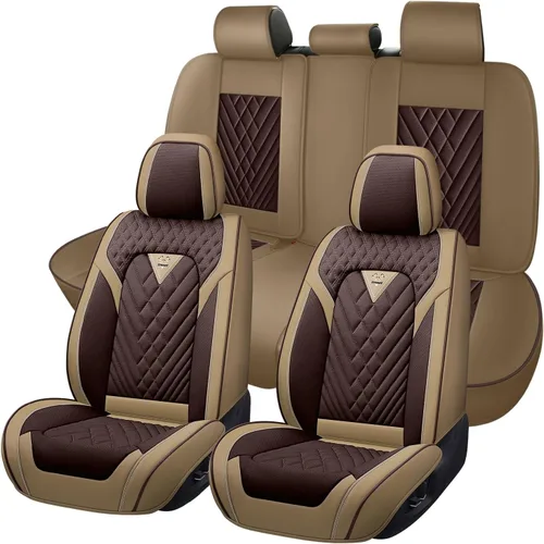Vista 8 de Fundas de Asiento de Coche para Nissan Altima 2000-2026, Funda de Asiento Delantero Impermeable de Cuero Nappa, Protector de Asiento Automotriz Negro