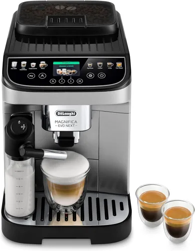Vista 6 de De'Longhi Magnifica Start - Máquina automática de café expreso con espumador de leche automático y molinillo integrado, 5 recetas de un solo toque