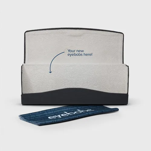 Vista 7 de eyebobs - Old Sport Gafas de lectura prémium para hombres y mujeres Marco rectangular para caras promedio Disponible en 0x - 4.0x