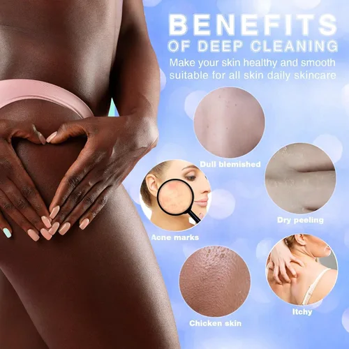 Vista 5 de UJFQBH 3 Piezas Esponja de Baño Africana Esponja de Red Africana de Red Larga Esponja de Baño Exfoliante Cepillo de Cuerpo para Ducha Cepillo